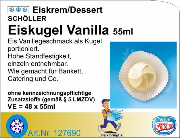 127690 - Eiskugel Vanilla 55ml (48St./Kt) Sch
