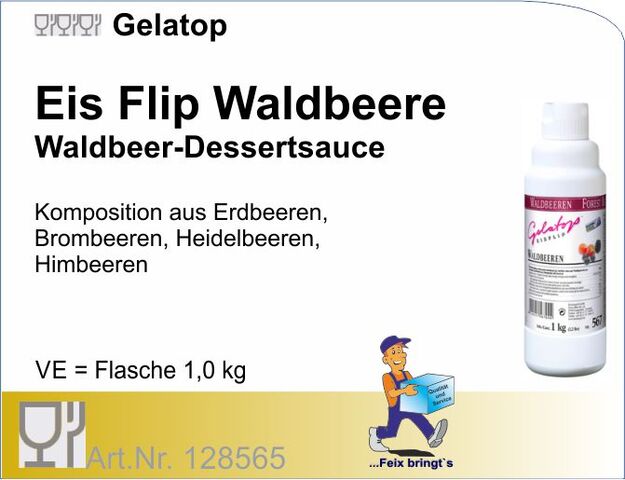 128565 - Dessertsauce Waldbeere-Flip 1kg