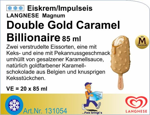 131054 - Magnum Double Gold Caramel Billionaire (20Stk/Kt)