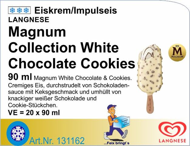 131162 - Magnum White Chocolate&Cookies (20Stk/Kt)