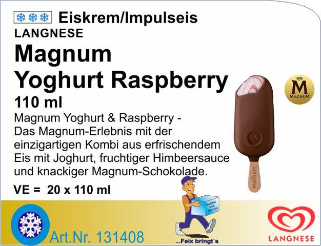 131408 - Magnum Yoghurt Raspberry (20St/Kt)