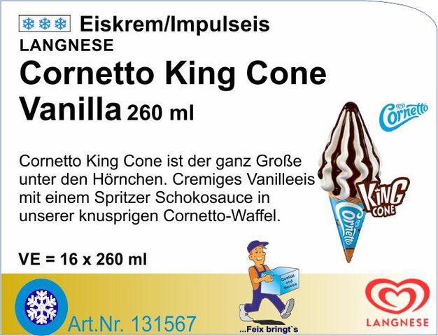131567 - King Cone Vanilla (16St./Kt.)