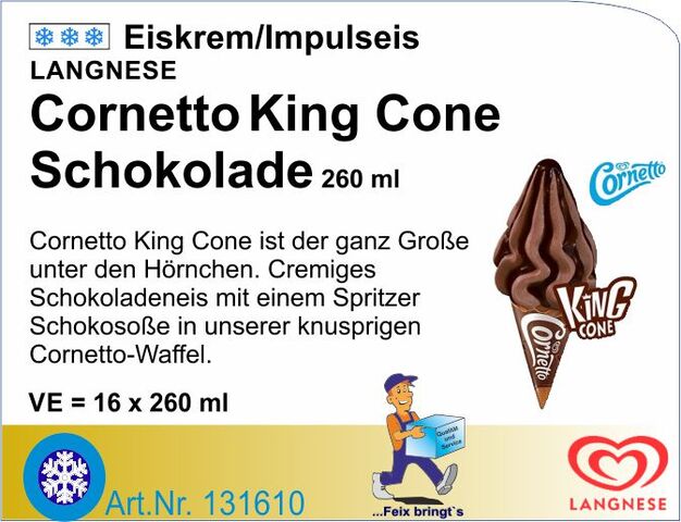 131610 - King Cone Schokolade (16St./Kt.)