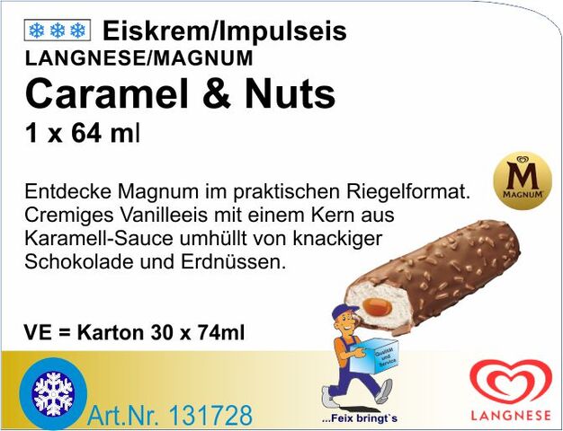 131728 - Magnum Caramel & Nuts Riegel (30St./Kt.) NEU