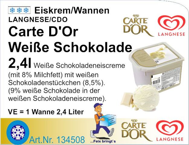 134508 - CDO Weiße Schokolade 2,4 L NEU