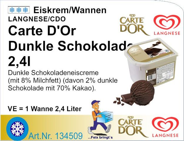 134509 - CDO Dunkle Schokolade 2,4 L NEU