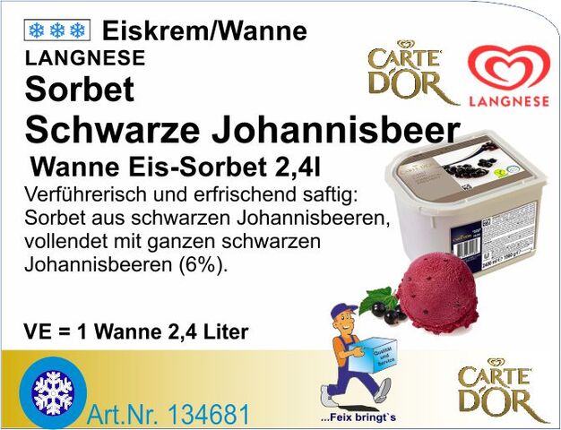 134681 - CDO Schwarze Johannisbeere Sorbet 2,4L NEU