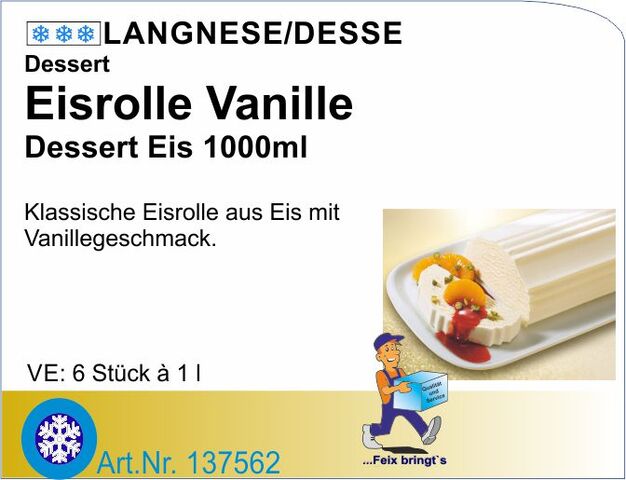 137562 - Eisrolle Vanille 1 L (6St./Kt.)
