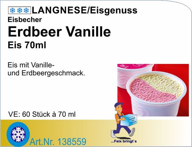 138559 - Eisbecher Erdbeer Vanille (60x70ml/Kt.)