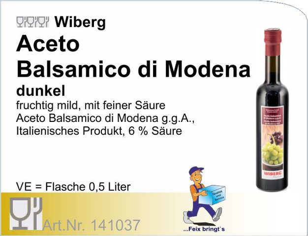 141037 - Balsamico Aceto di Modena dunkel 0,5 l WIB.