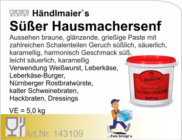 143109 - Senf Händelmaiers (5kg)