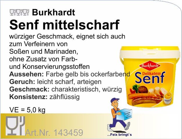 143459 - Senf mittelscharf (5kg)