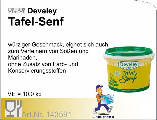 143591 - Senf mittelscharf (10kg) Dev