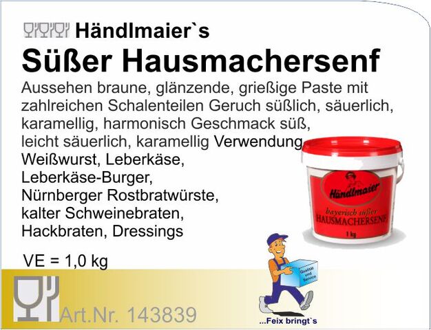 143839 - Senf Händlmaiers (1kg)