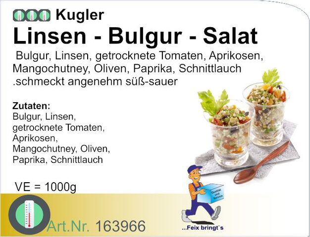 163966 - Linsen-Bulgur Salat 1kg Ku