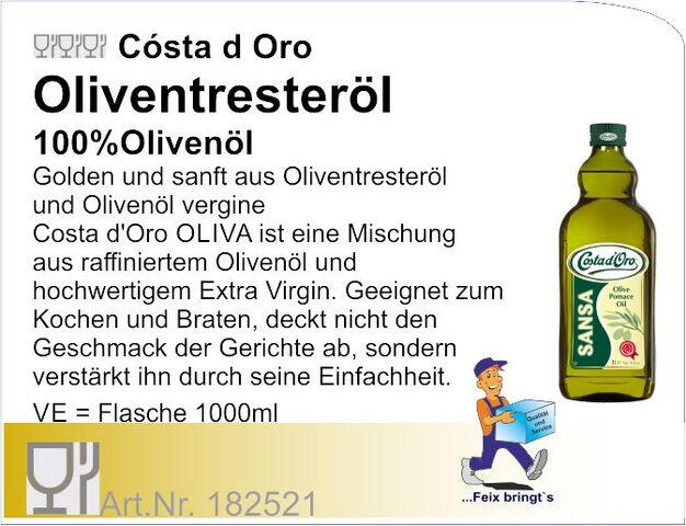 182521 - Olivenöl di Sansa 1L (8FL/Kt)