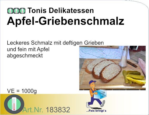 183832 - Griebenschmalz Apfel-Delikatess 1kg