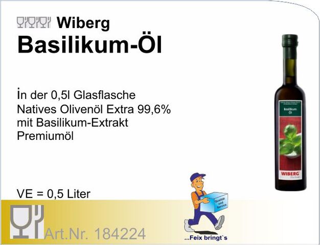 184224 - Basilikum-Öl 0,5 L Wib (3Fl/Kt)