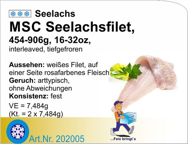 202005 - Seelachsfilet interleaved 454-900g 16/32 (2x7,484kg/Kt)