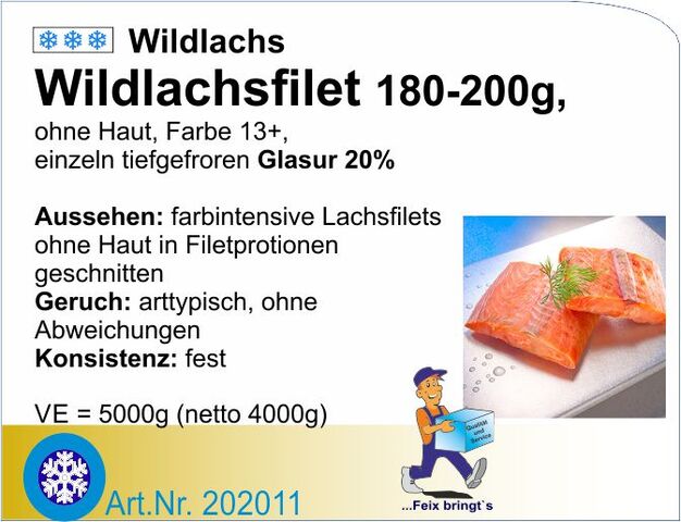 202011 - Wildlachsfilet 180/200g 20% (5kg)
