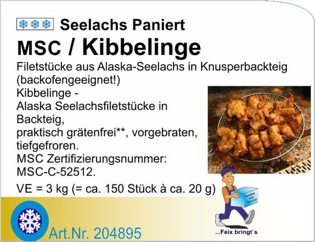 204895 - Kibbeling ca.20-25g (3kg/Kt)