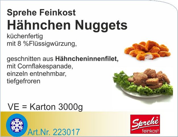 223017 - Hähnchen-Nuggies im Knuspermantel (3kg)