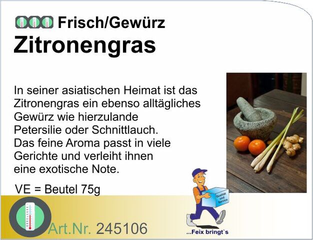 245106 - Zitronengras 75g frisch