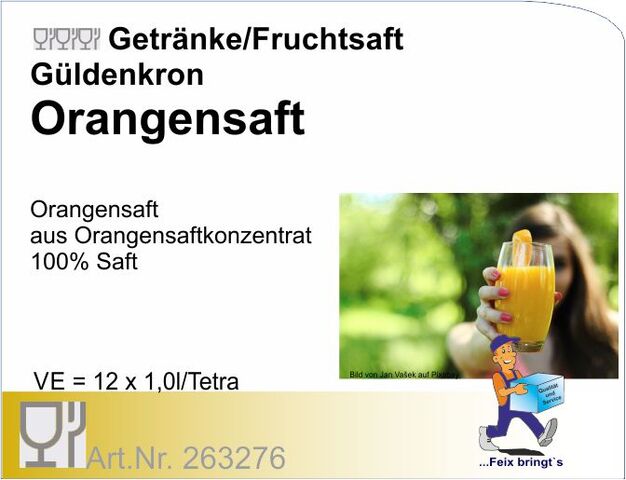 263276 - Orangensaft (12x1L/Kt.)