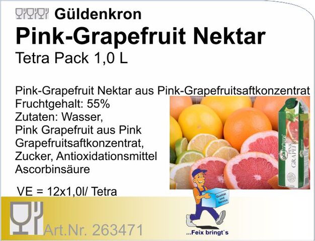 263471 - Grapefruitsaft pink (12x1L/Kt.)