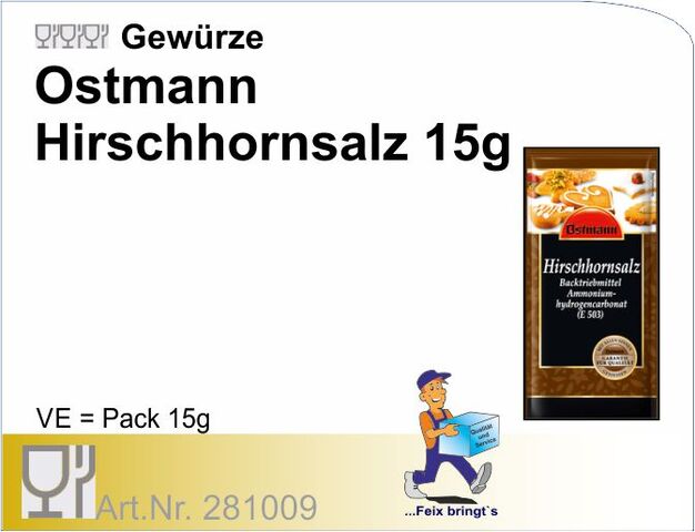 281009 - Hirschhornsalz 15g