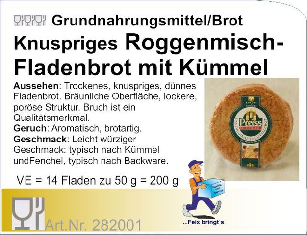 282001 - Schüttelbrot Original Südtiroler 200g (14x200g/Kt)