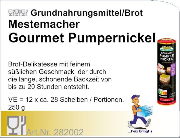 282002 - Pumpernickel 250g (12St/Kt)