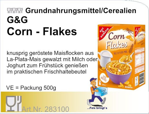 283100 - Cornflakes 500g (4Pck/Kt) G&G