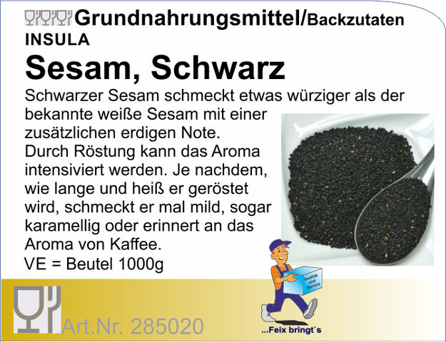 285020 - Sesam schwarz 1kg
