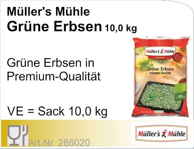 286020 - Grüne Schälerbsen 10kg