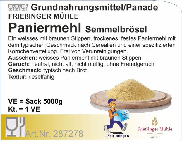287278 - Paniermehl/Semmelbrösel (5kg)