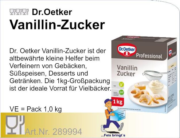 289994 - Vanillin-Zucker Dr. Oetker 1000g