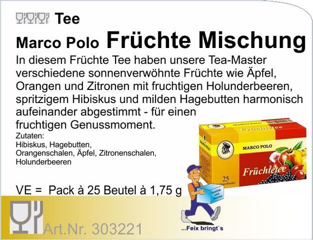 303221 - Früchtetee (24 Pck à 25 Btl á 1,75g/Kt)