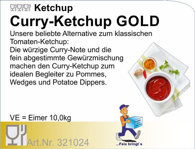 321024 - Tomatenketchup Curry Gold (10kg) We