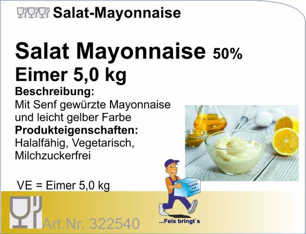 322540 - Mayonnaise 50% (5kg)