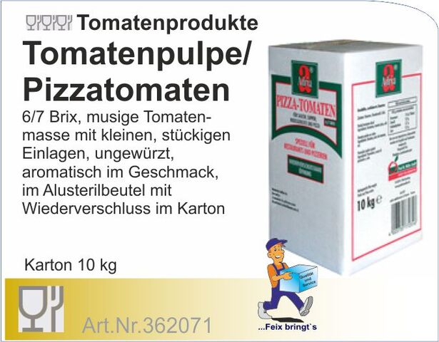 362071 - Pizzatomaten-Tomatenpulpe 10kg