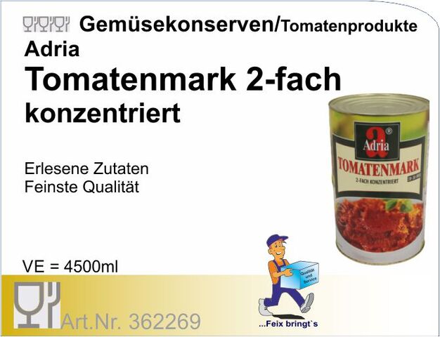362269 - Tomatenmark 2-fach konz. 4500 ml