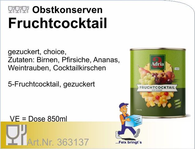 363137 - Fruchtcocktail  850ml (12 Do/Kt.)