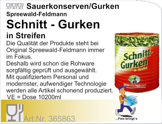 365863 - Gurkenschnitzel 10kg