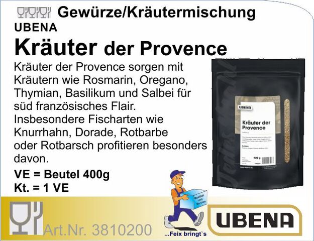 3810200 - Kräuter der Provence 400g UBENA