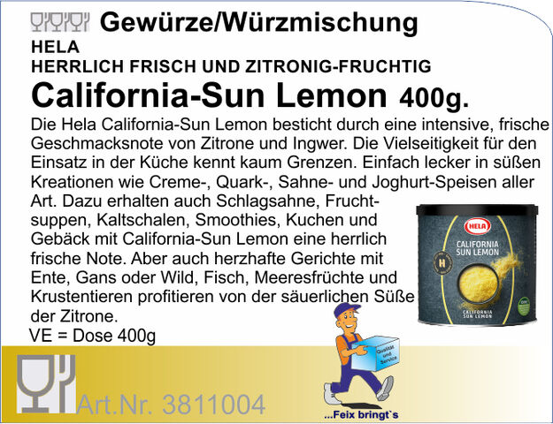 3811004 - California-Sun Lemon 400g Hela