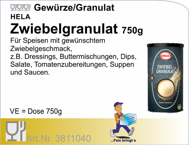 3811040 - Zwiebel Granulat 750g Hela