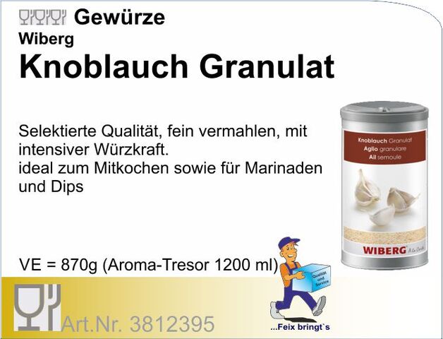 3812395 - Knoblauch Granulat 800g WIB