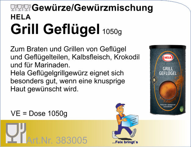 383005 - Grill Geflügel 1050g HELA