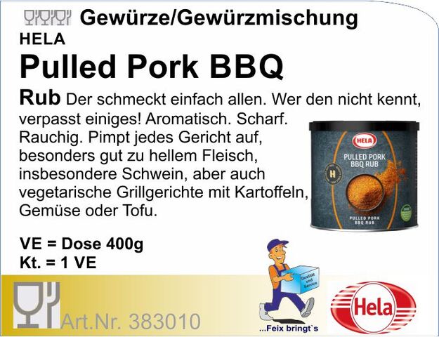 383010 - Pulled Pork BBQ Rub 400g